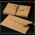 thumbnail image 2 of 20Pcs Handmade Folding Envelopes 4x2.76Inch For Valentines Wedding Invitations Cards & Party Supplies, 2 of 8