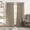 Beige, variant on Peri Window Curtain Panels with Tulip Tab Top, Taupe, 52" x 84"