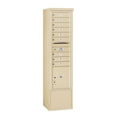 thumbnail image 3 of Maximum Height Free-Standing 4C Horizontal Mailbox with 9 Doors and 1 Parcel Locker in Sandstone with Private Access, 3 of 4