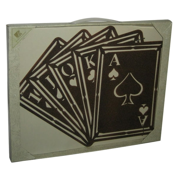 Michael Alan Designs Suite of Cards Straight Poker Metal Wall Art