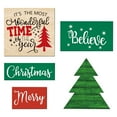 thumbnail image 2 of Tarmeek Christmas Decorations Tray Wooden Sign Table Top Decoration Party Decoration Supplies Christmas Tree Sign Xmas Tree Ornaments, 2 of 6