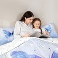 thumbnail image 5 of Castle Fairy Flying Butterfly 2Pcs Bedding Comforter Set for Teens Women Girls Boys,Abstract Splash Glitter Twin Comforter Sets,Romantic Ombre Breathable Bedding Set,Ultra Soft Home Decor, 5 of 8