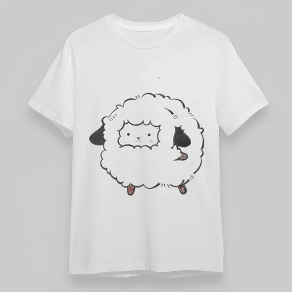 DOPASHIRT Cute Sheep And Bird Graphic Tee Unisex S-5XL Hot Trending Shirt, Vintage Birthday Gift