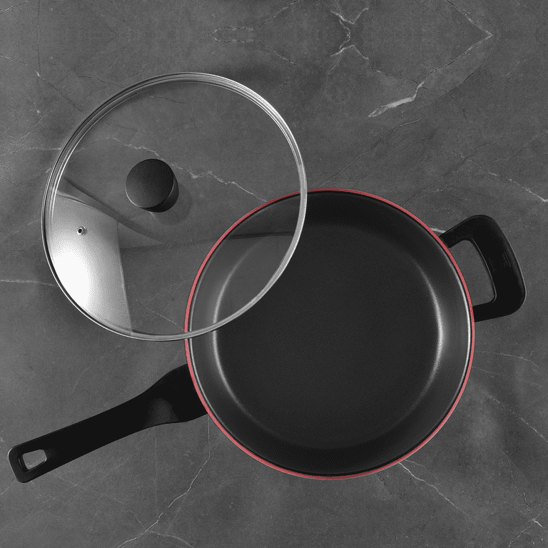 Origin + Non-Stick Aluminium Induction Saucepan with lid - Pyrex