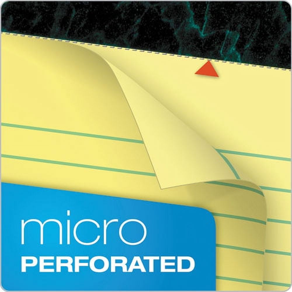 Docket Ruled Perforated Pads, Narrow Rule, 50 Canary-Yellow 5 X 8 Sheets, 12/pack | Bundle of 2 Packs