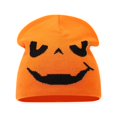 thumbnail image 2 of WZXFASHION Beanie Hats for Women with Pumpkin Face Print Skull Cap Novelty Festive Accessory for Cosplay Party Halloween Costume, 2 of 3