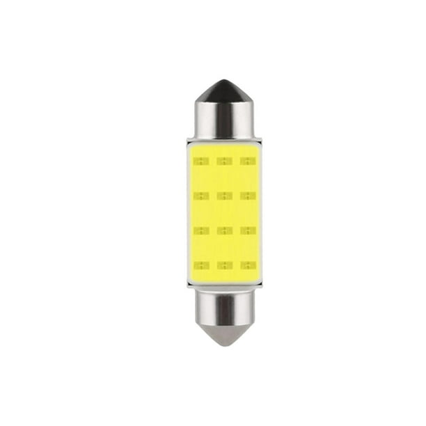 Kenally Luz Interior de coche, pieza de repuesto de bombilla de lámpara de aleación de aluminio, accesorio de iluminación de alto brillo montado en Bombillas para automóviles Luz azul de 12V 39MM Kenally VI018312-11
