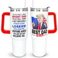thumbnail image 5 of Best Dad Ever Gifts for Dad 40 OZ Tumbler Cup Fathers Day Birthday Christmas Gifts Best Dad Ever Coffee Mug with Handle, 5 of 6