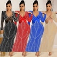 thumbnail image 2 of Scalded Mesh Long Dress, 2 of 11