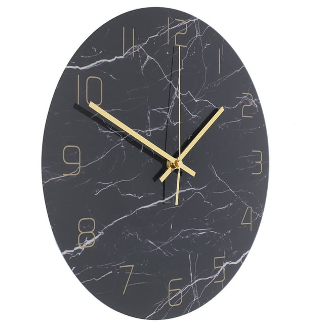 Wall Clock, Wear-Resistant Mute Battery Operated Clock, Waterproof For Bedroom Living Room ANGGREK Otros