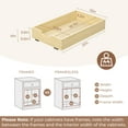 thumbnail image 2 of Pull Out Cabinet Drawer, Soft Close Pull Out Organizer for Cabinets, Solid Wood Cabinet Drawers Slide out, Pull Out Shelves in Kitchen, Pantry, Bathroom, Bottom Assembly (13INCH), 2 of 9