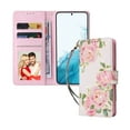thumbnail image 2 of Allytech Samsung Galaxy S24 Wallet Case, Stylish Flowers Pattern PU Leather Cover with Wrist Strap & Card Slots, Kickstand Magnetic Closure Shockproof Slim Case for Women Girls, Rose Flower, 2 of 9