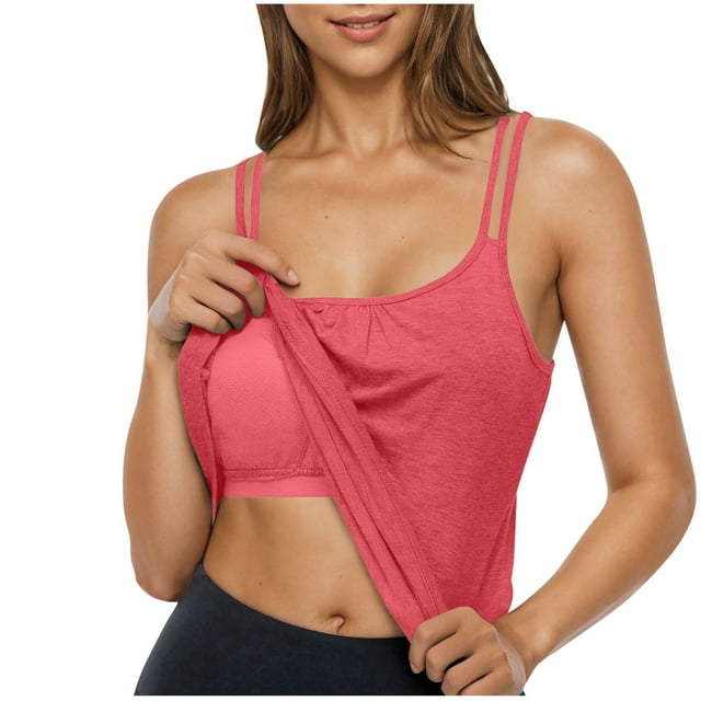 Yubnlvae Bretelles en Coton Coloré pour Femmes - Décontracté & Couleur Unie / Bretelles Décontractées en Coton Coloré pour Femmes (Rouge / L)