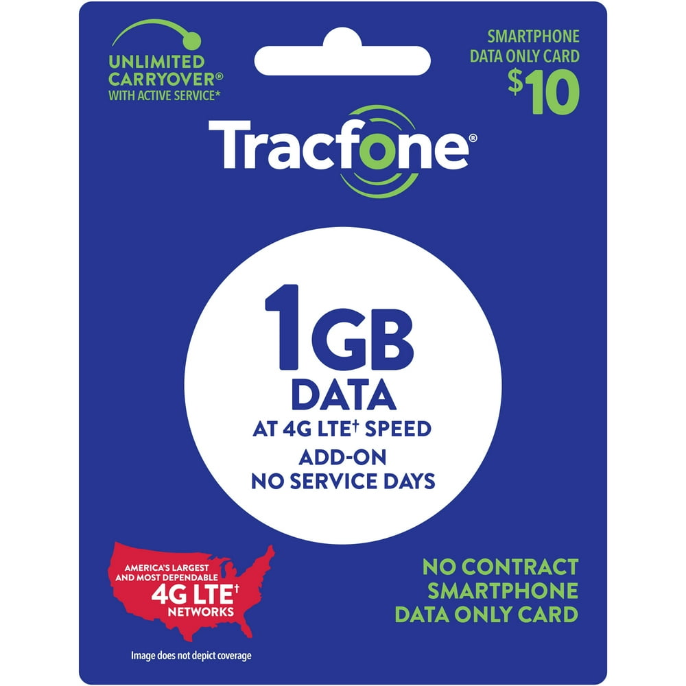 Tracfone 10 Data Only Add On (1GB) ePIN Top Up (Email Delivery