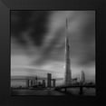 thumbnail image 2 of Kazzaz, Mohamed 12x12 Black Modern Framed Museum Art Print Titled - Dubai Downtown Cityscape-Dubai-Uae., 2 of 5