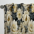 thumbnail image 3 of Designart "White Petal Paradise I" Floral White Curtain 1 Panel, 3 of 6
