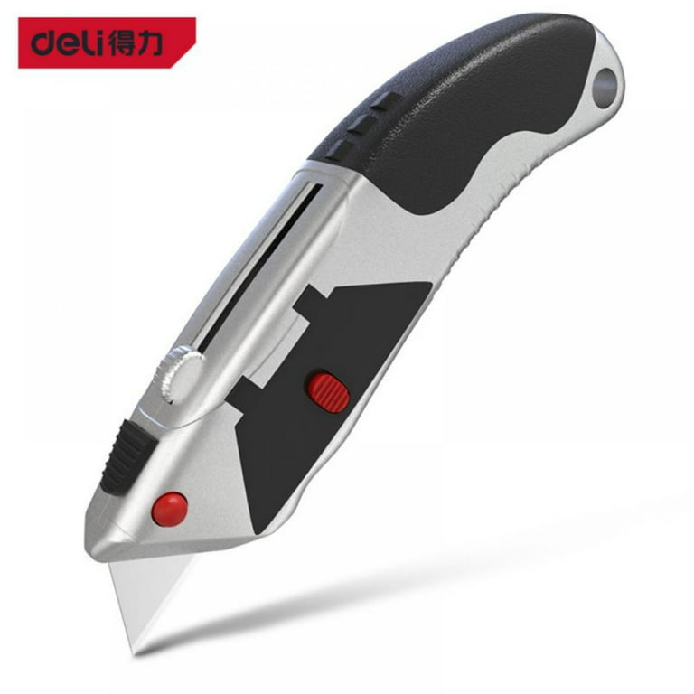 Utility Knife, SK5 Heavy Duty Retractable Box Cutter for Cartons, Cardboard  and Boxes, Blade Storage Design 