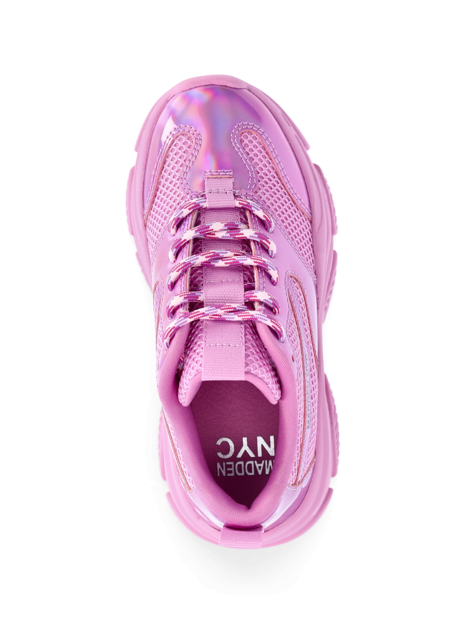 Madden NYC Little Girls and Big Girls Metallic Sporty Sneakers, Sizes 13-6