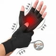 thumbnail image 2 of Therapy Glove Wrist Support Brace Anti-Arthritis Rheumatold Health Hand Pain Sleeve Gloves Black S, 2 of 6