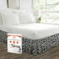 thumbnail image 1 of SGI Bedding 14 Inch Ruffled Bedskirt | Microfiber Ruffled Bed Skirt | Fade-Resistant, Wrinkle-free, Anti-static, Decorative, Extra Storage Space, Clutter-Free |Olympic Queen, Zebra Print, 1 of 6