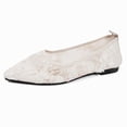 thumbnail image 5 of Miluxas Womens Flats Flower Embroideried Lace Ballet Flats Pointed Toe Comfortable Dress Shoes for Women Beige 9.5(43), 5 of 8
