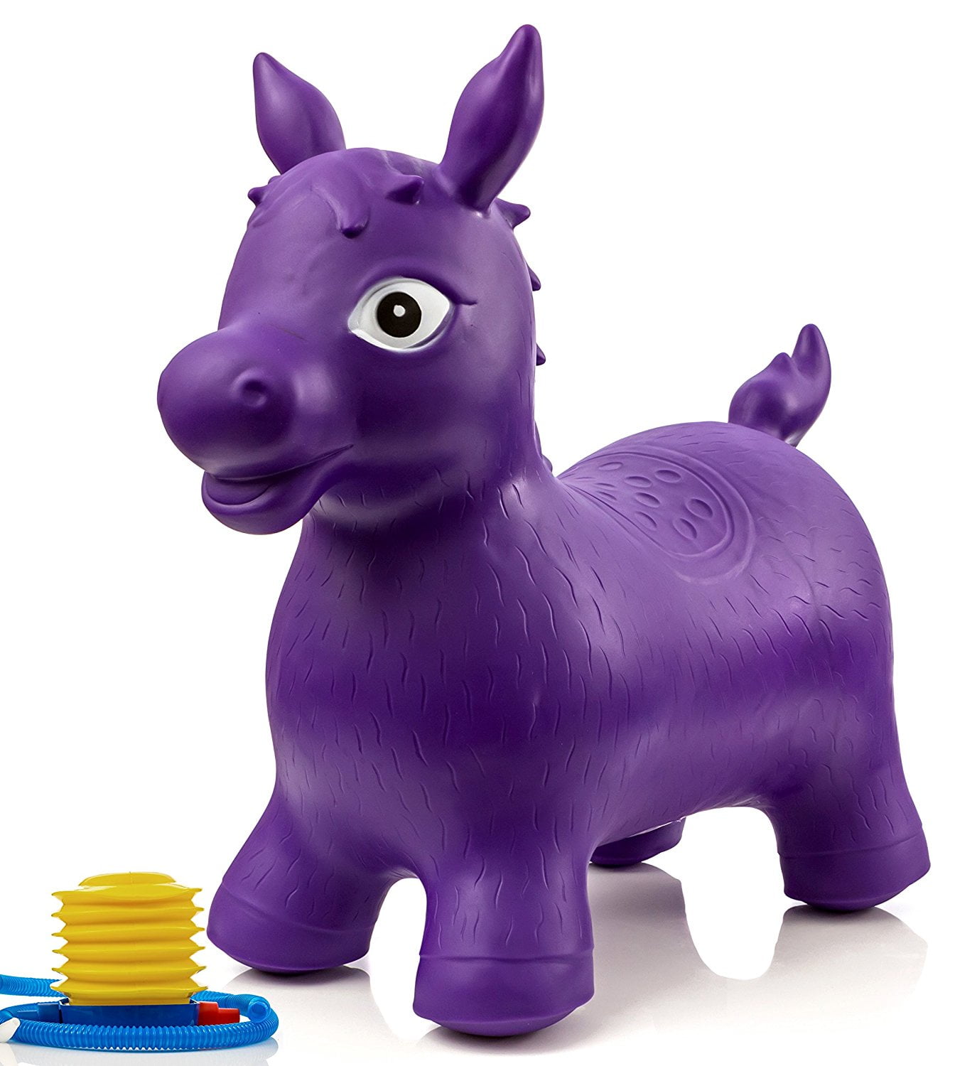 Bintiva Children's Horse Hopper with Free Foot Pump Purple