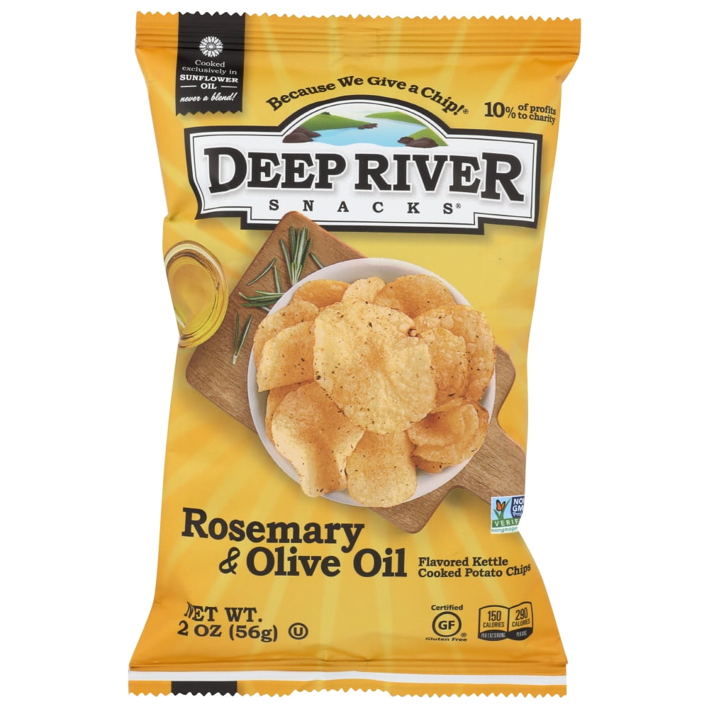 Deep River Snacks Rosemary & Olive Oil Kettle Chips , 2 Oz Walmart