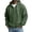 Dark Green, variant on Waffle Knit Hoodies for Men Pullover Quarter Button Casaul Long Sleeve Sweatshirts Men Drawstring Hooded Sweatshirt with Pocket, Casual Fashion Streetwear