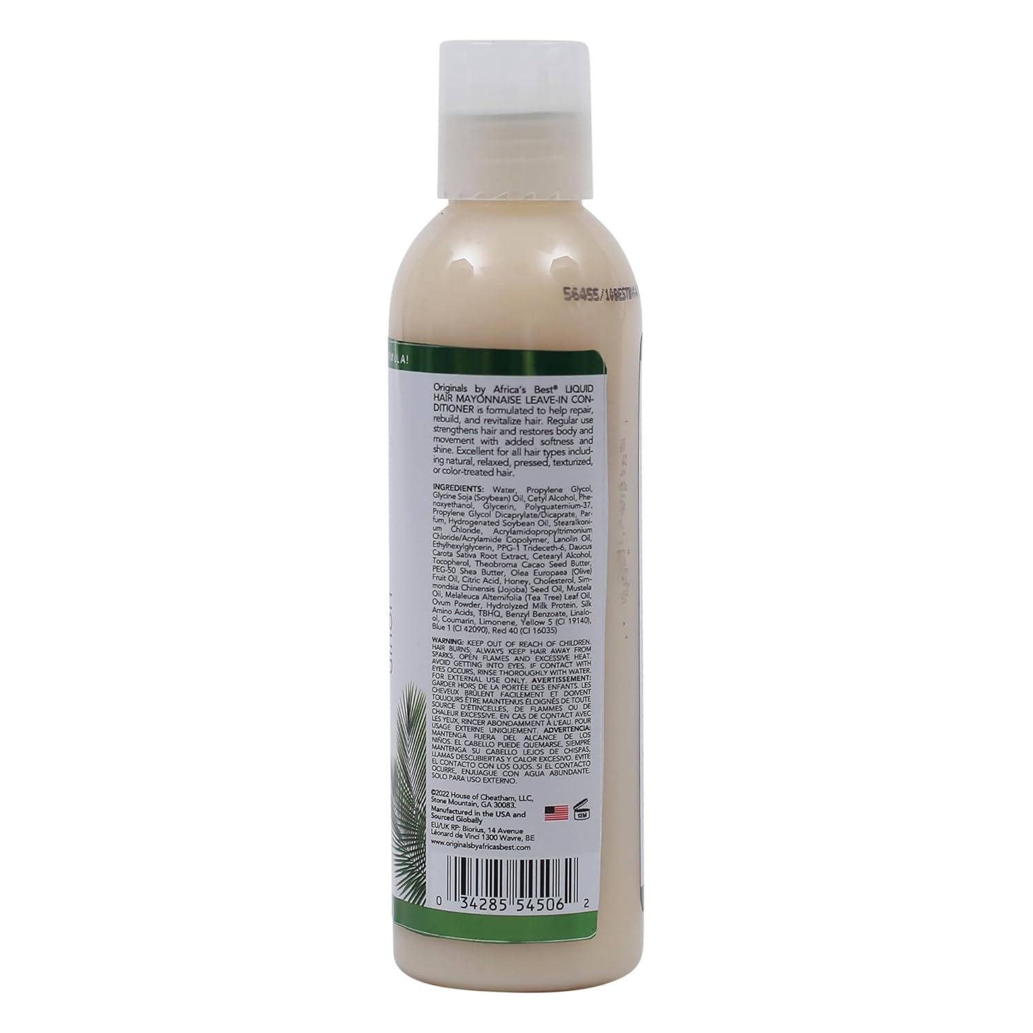 Africa's Best Originals Leave In Liquid Hair Mayonnaise 6 oz (Pack of 6)