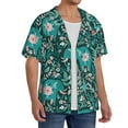 thumbnail image 4 of Haiem Lephants in the Jungle Men's Casual Shirts Short Sleeve Button Down Shirts Fashion Textured Summer Beach Shirt-X-Large, 4 of 7