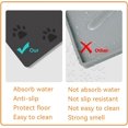 thumbnail image 3 of Pet Feeding Mat 12"×20" Absorbent Dog Mat for Dog Food and Water Bowls No Stains Quick Dry Cat Dog Water Dispenser Mat with Waterproof Rubber Backing Pet Accessories Supplies, 3 of 5