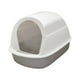thumbnail image 1 of Caja de arena para gatos con tapa y capucha, suministros para mascotas, inodoro, arenero para gatos, arena para mascotas gris, 1 of 9