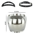 thumbnail image 3 of Visor De Casco De Motocicleta, Configuración De Lentes De Burbujas De Burbujas De Casco A Prueba De Viento Para Todos Los Tres Cascos De Botones, 3 of 8