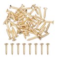 thumbnail image 1 of Uxcell 50Pcs ST5 x 25mm Pan Head Self Tapping Screws for Metal, Gold, 1 of 6
