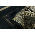 thumbnail image 4 of Ihvan Online Muslim Prayer Rug Janamaz Mat Zulfiqar Design Chenille Fabric Islamic Gift Black Indoor, 4 of 7