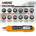 thumbnail image 3 of ANENG Numérique Stylo Multimètre NCV AC/DC Voltmètre Ohmmètre Résistance Capacité Frequanecy Live Line Test Portable 4000 Comptes LCD Rétroéclairage Tester avec Prise de Données et Lampe de Poche, 3 of 7