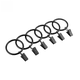 thumbnail image 5 of Gancho para cortina de ducha con clip negro, anillo romano, clip para cortina de ducha, gancho para cortina, 5 of 5