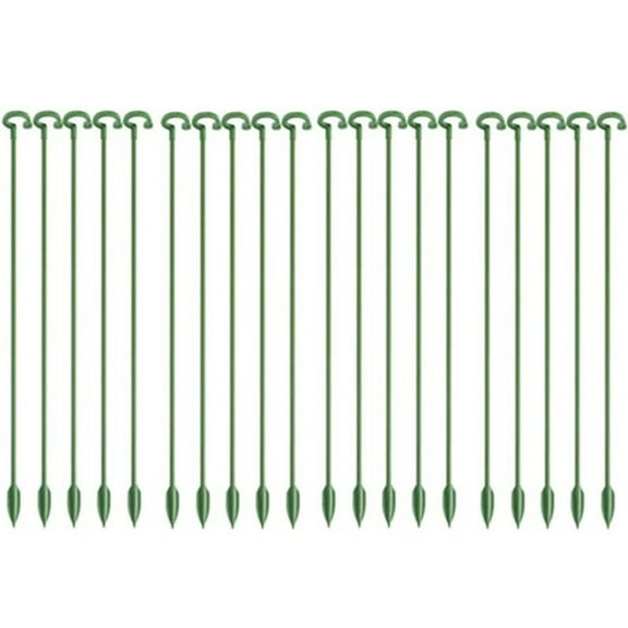 ZCSKFIN 10-Pack Plant Support Stakes Upgrade Kit, Single Plant Stem Flower Support Rods with Adjustable Ring Cages for Indoor and Outdoor Plants like Roses and Orchids, Durable Garden Stakes