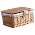 thumbnail image 4 of Panier de Rangement en Osier avec Couvercle Boîte de Rangement pour Livres Boîte d'Organisation de Magazines, 4 of 6