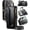 Black, variant on for Samsung Galaxy S25 Crossbody Wallet Case,with 10 Card Slots, Zipper Pocket and Magnetic Flip Folio, PU Leather Wristlet Shoulder Strap 3-in-1 Case for Women and Men,Hotpink