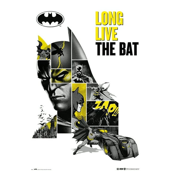Batman - DC Comics Poster (80Th Anniversary - Long Live The Bat) (Black Poster Hanger)