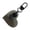 Black Rose H252, variant on Stylish Black Heart and Rose Keychain Fashion Bag Accessory Black Heart Keyrings Stylish Backpack Charm for Daily Party