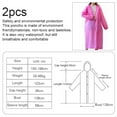thumbnail image 2 of Dinheiro Ponchos para Adultos Reutilizables, 2 Piezas Chubasqueros de Emergencia para Mujeres Hombres con Capucha y Cordón, 2 of 5