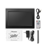 Aluratek ADMPF310F - 10.1 Digital Photo Frame with Automatic Slideshow and 4GB Built-In Memory (1024 x 600 resolution, 16:9 Aspect Ratio)