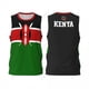 thumbnail image 2 of Camiseta deportiva de baloncesto para hombre con la bandera de Kenia, para correr, fitness, multifunción, sin mangas, con nombre personalizado exclusivo, 2 of 4