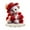 Red, variant on Valentine's Day Red Hat Rose Teddy Bear Acrylic Ornament - Romantic Christmas & Decorations 2026 Table & Tree Decor, Cute Teddy Bear Festive Love-Themed Statue, Winter Holiday Gift, 7.1*7.9in, Red