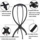 thumbnail image 3 of M 3 soportes para peluca, soporte plegable para peluca, 14 pulgadas (negro), 3 of 4