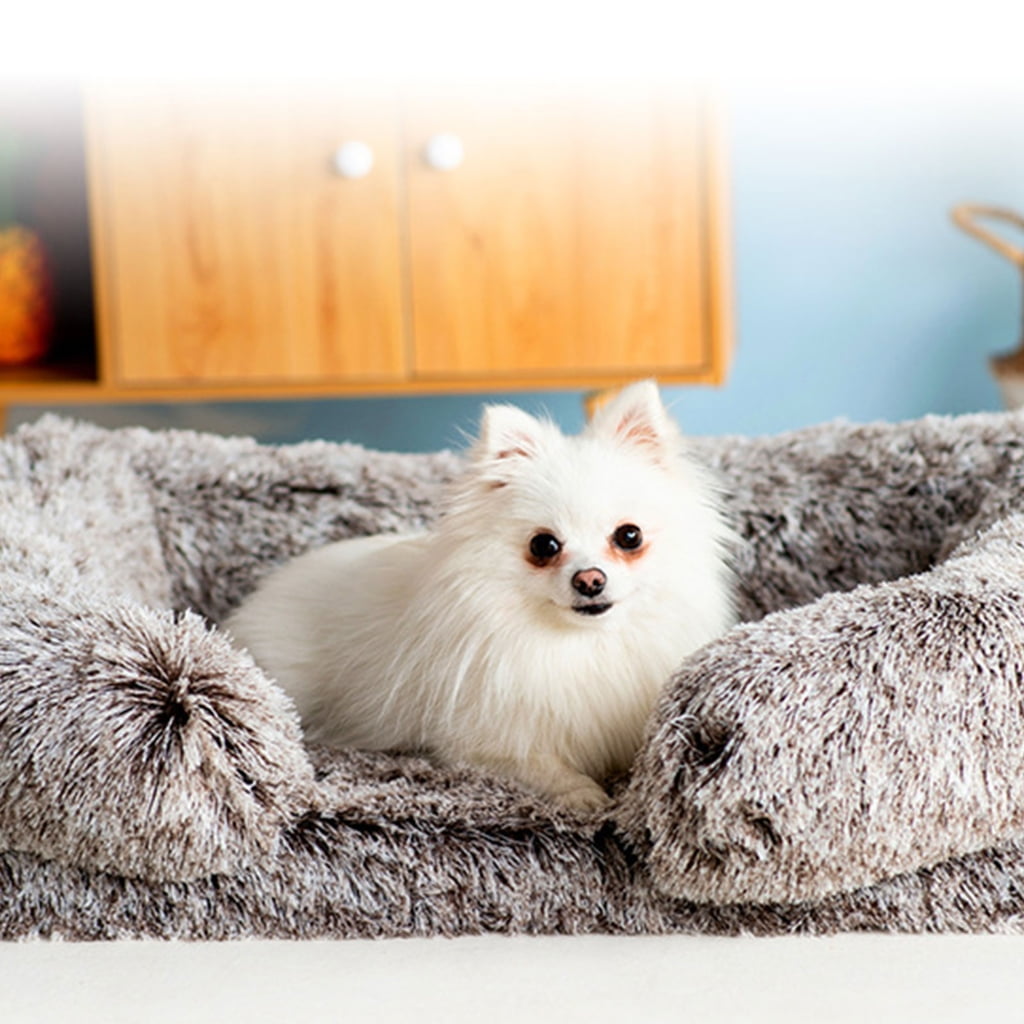 CIYISON Rectangular Cushion Pet Bed Detachable Cushion Nest for Dogs Cats Soothing
