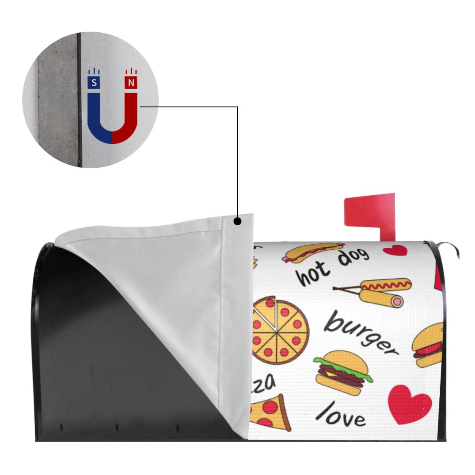 Kdxio Magnetic Mailbox Cover 25.5x21 in Mailbox Cover Outdoor Decoration Holiday Mailbox Covers for Home Garden Yard-25.5x21 in