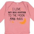 thumbnail image 4 of Inktastic I Love My Big Sister to the Moon and Back Boys or Girls Long Sleeve Baby Bodysuit, 4 of 5